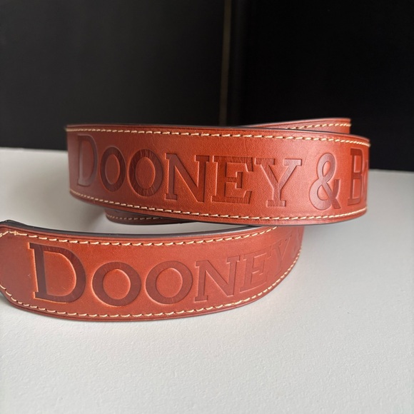 Dooney and Bourke Leather Guitar Strap Wide Embossed Logo - Picture 8 of 15